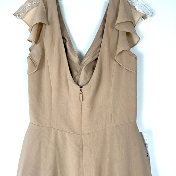 NWT-AZAZIE Omari Bridesmaid Dress, SAND (102#) Color, Size 4A (US) - Picture 3 of 12